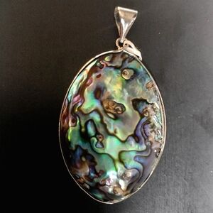 Iridescent Abalone Shell Pendant